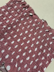 Pink Polka Dot Tube Top