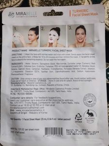 Mirabelle Sheet Mask with cream