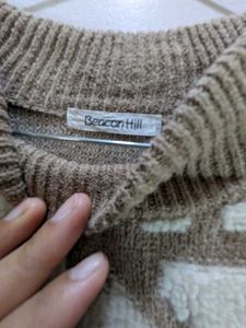 Boho Patterned Knit Sweater