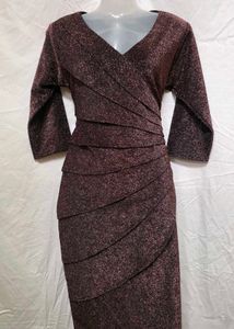 Elegant Brown Party Dress