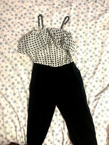 Jumpsuit Black And White