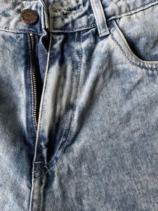 Blue Baggy Denim Shorts