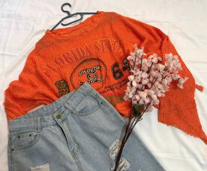 🎁Buy1 Get1 Free Oversized Crop Graphic Top