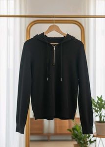 LINGPPING Made in China Black Zip-Up Hoodie