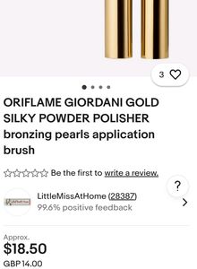 Orignal Oriflame Giordani Gold Powder Brush