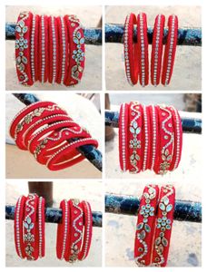 Red Bangle Set