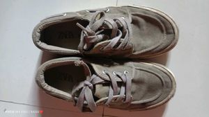 Casual Grey Boat Shoes