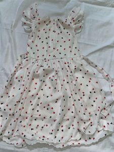 Cute Heart Print Baby Dress