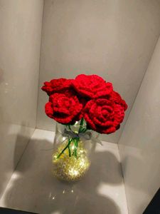 Crochet Red Rose 🌹