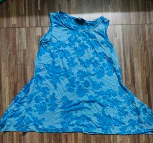 Blue Printed Top