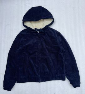 Vintage Corduroy Sherpa-Lined Hoodie