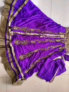 Purple Anarkali Dress