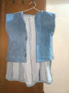 Light Blue Sleeveless Top