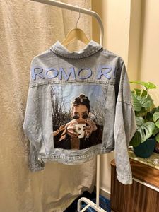 Graphic Denim Jacket