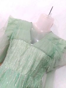 Elegant Green Ethnic Gown