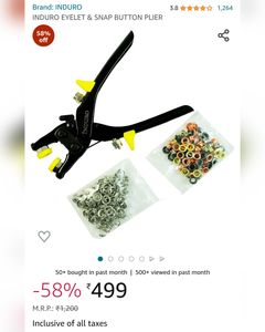 Snap Button And Eyelet Plier