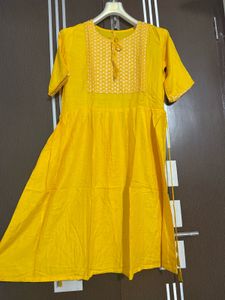 Elegant Yellow Kurti