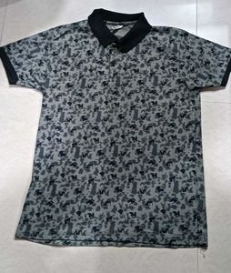 Patterned Men's Polo Shirt