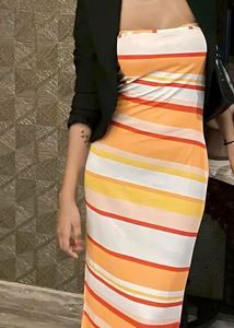 Striped Tube Dress