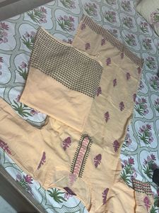 Peach Kurta Set