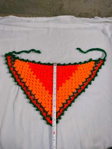 Beautiful crochet bandana or headscarf