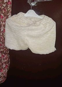 Ruffled Button Crop Top