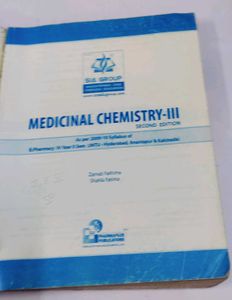 Medicinal Chemistry-III B.pharmacy IV Year II Sem