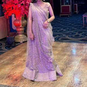Elegant Tan/Coffee Lehenga Choli Set