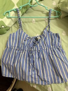Striped Blue Cami Top