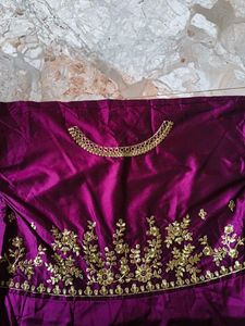 Embroidered Semi Stitched Party Wear Gown