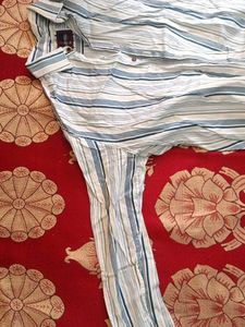 Striped Short Sleeve Button-Down