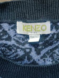 Kenzo Tiger Print Long Sweater Size M