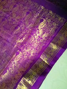 Two Shades Purple Colour Kanchi Pattu Saree