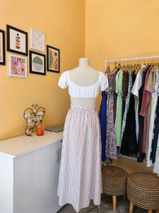 Striped Maxi Skirt