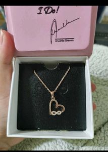 Giva Rose Gold Infinity Heart Necklace