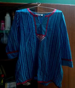 Blue Striped Kurta