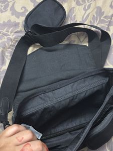 Black Crossbody Bag with Coin Pouch