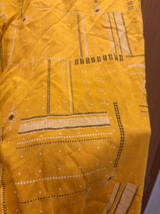 “Rangmanch” Mustard Aline Kurta