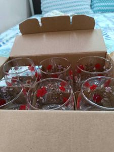 Rose Design Glasses 200ml