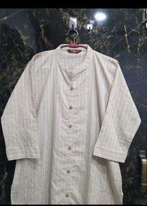 Cream Sequence Kurta