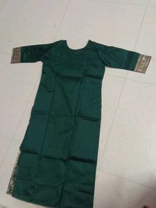 M Size Dress, Green Colour