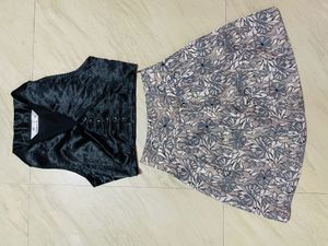 Floral Golden Skirt