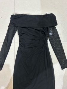 Chic Black Off-Shoulder Dress