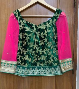 Handwork Lehenga Choli Dupatta Set