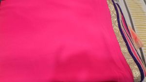 Pink &amp; Peach Colour Saree
