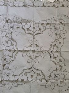 Floral Embroidered Table Cover