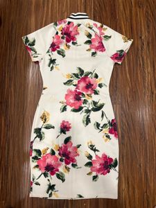 Floral Print Bodycon Mini Dress