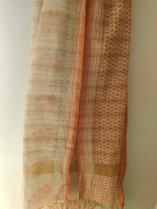 Orange Beige Dupatta