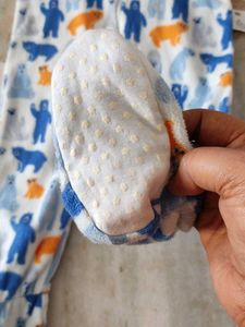 uniqlo Cute Bear Print Footed Pajamas