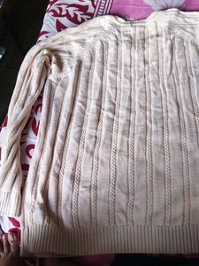 Cream Full Sleev Sweater
